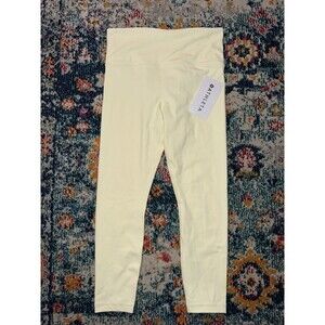 NWT Athleta Ultra High Rise Elation 7/8 Tight Pale Yellow Size Small